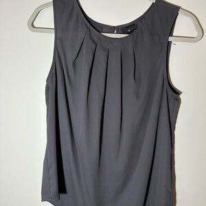 Worthington Charcoal Sleeveless Blouse